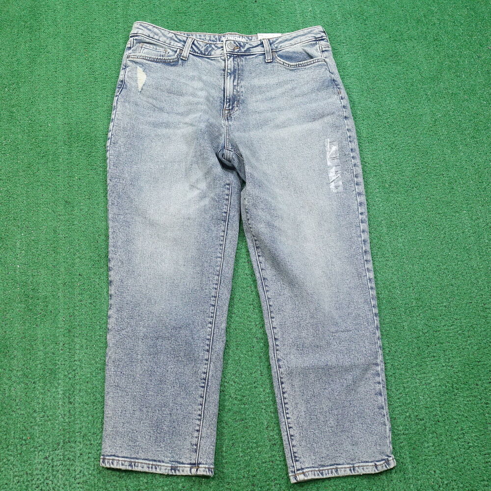 NWT SONOMA STRAIGHT‎ HIGH RISE DENIM BLUE JEANS WOMENS SIZE 18 NEW!